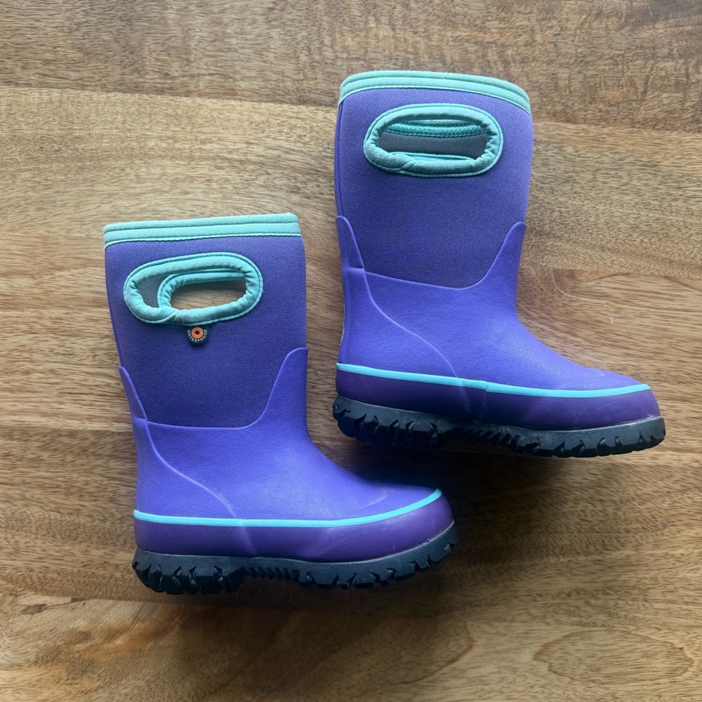 BOGS Toddler Insulated Winter Boots Pull On Purple 7 Snow Boots Rain